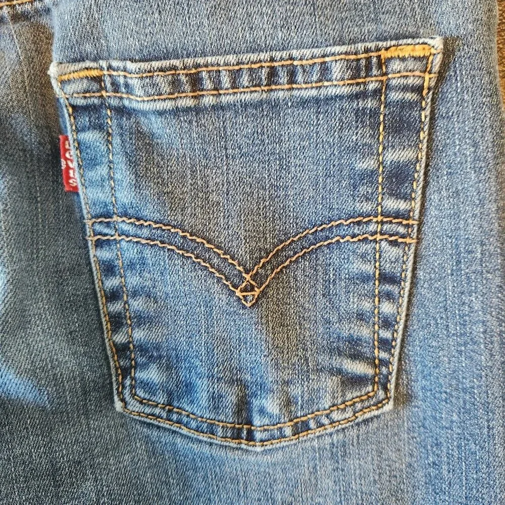 Levis‎ 511 Jeans Performance Slim Boys Size 12 Reg 26x26 Blue Denim Stretch EUC